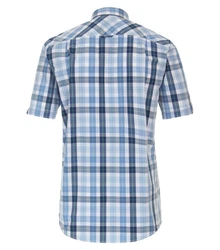 Redmond Kurzarmhemd Comfort Fit Hellblau/Blau