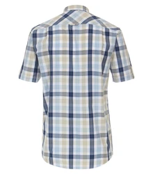 Redmond Kurzarmhemd Comfort Fit Blau/Hellblau