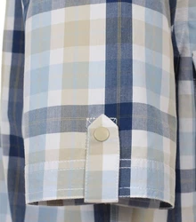 Redmond Kurzarmhemd Comfort Fit Blau/Hellblau