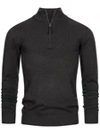 Indicode Strickpullover Gore Schwarz/Dunkelgrau/Grau