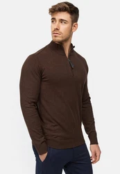 Indicode Strickpullover Gore Dunkelbraun/Braun
