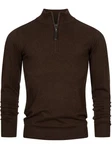 Indicode Strickpullover Gore Dunkelbraun/Braun