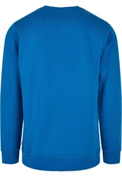 URBAN CLASSICS Rundhalspullover Urban Classics Herren Organic Basic Crew Blau/Hellblau