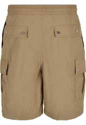 URBAN CLASSICS Cargohose Urban Classics Herren Nylon Cargo Shorts Khaki/Braun