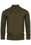 Indicode Strickjacke Lau Dunkelgrün/Khaki