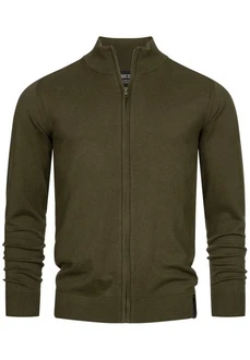 Indicode Strickjacke Lau Dunkelgrün/Khaki