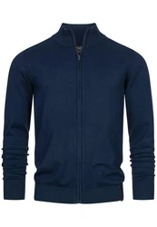 Indicode Strickjacke Lau Dunkelblau/Hellblau
