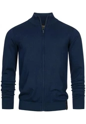 Indicode Strickjacke Lau Dunkelblau/Hellblau