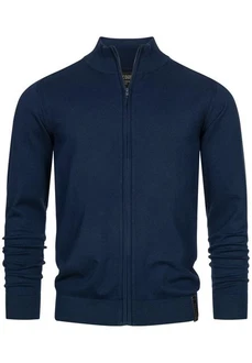 Indicode Strickjacke Lau Dunkelblau/Hellblau