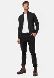 Indicode Strickjacke Lau Dunkelgrau/Schwarz/Grau