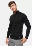 Indicode Strickjacke Lau Schwarz