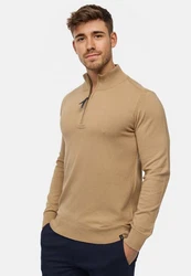 Indicode Strickpullover Gore Braun/Khaki/Beige