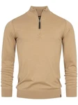 Indicode Strickpullover Gore Braun/Khaki/Beige