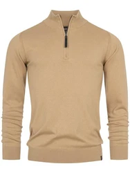 Indicode Strickpullover Gore Braun/Khaki/Beige