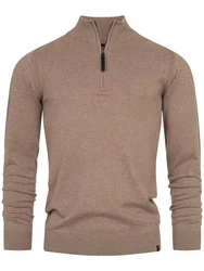 Indicode Strickpullover Gore Braun/Beige/Khaki