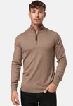 Indicode Strickpullover Gore Braun/Beige/Khaki
