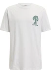 URBAN CLASSICS T-Shirt Urban Classics Herren Organic Tree Logo Tee Weiß/Grün/Beige