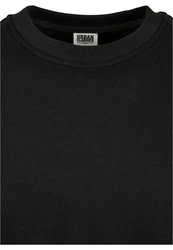URBAN CLASSICS Rundhalspullover Urban Classics Herren Organic Oversized Boxy Crew Schwarz