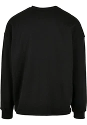 URBAN CLASSICS Rundhalspullover Urban Classics Herren Organic Oversized Boxy Crew Schwarz