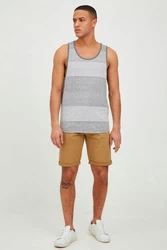 !Solid Tanktop SDCharan Grau/Hellgrau/Silber
