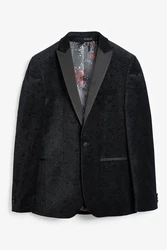 Next Sakko Slim Fit Schwarz/Dunkelgrau/Grau