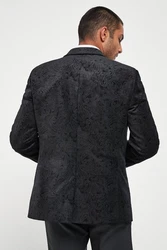 Next Sakko Slim Fit Schwarz/Dunkelgrau/Grau