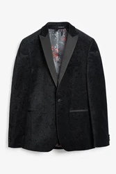 Next Sakko Slim Fit Schwarz/Dunkelgrau/Grau