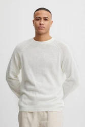!Solid Strickpullover SDFabio Weiß/Grau/Creme/Khaki