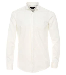 VENTI Langarmhemd Evening uni (1/1) Weiß/Creme/Beige/Khaki