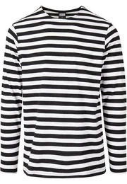 Langarmshirt Herren Regular Stripe LS (1-tlg)