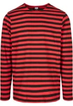 URBAN CLASSICS Langarmshirt Urban Classics Herren Regular Stripe LS Rot