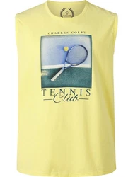 Charles Colby Muskelshirt EARL HOGG Basic Gelb/Grün