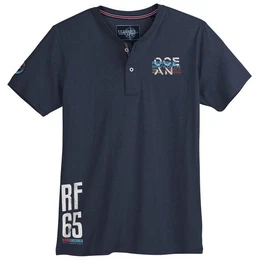 Print-Shirt Groe Gren Herren Serafino T-Shirt maritim navy