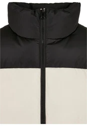 Urban Classics Block Puffer Vest Weiß/Beige/Schwarz