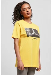 MisterTee Kurzarmshirt Ladies Pray Tee Gelb