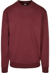 Urban Classics Crewneck Sweatshirt Dunkelrot/Rot/Bordeaux
