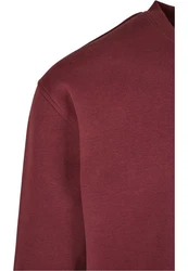 Urban Classics Crewneck Sweatshirt Dunkelrot/Rot/Bordeaux
