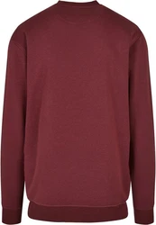 Urban Classics Crewneck Sweatshirt Dunkelrot/Rot/Bordeaux