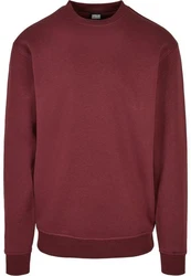 Urban Classics Crewneck Sweatshirt Dunkelrot/Rot/Bordeaux