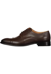 Roy Robson Anzugsschuh Derby Captoe Schnürschuh Dunkelbraun/Braun/Bordeaux
