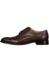 Roy Robson Anzugsschuh Derby Captoe Schnürschuh Dunkelbraun/Braun/Bordeaux