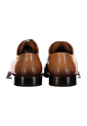 Roy Robson Anzugsschuh Derby Captoe Schnürschuh Braun/Beige