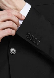 Jack & Jones Anzug JPRBLAFranco JPRFRANCO SUIT NOOS Schwarz/Braun