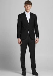Jack & Jones Anzug JPRBLAFranco JPRFRANCO SUIT NOOS Schwarz/Braun