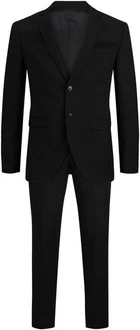 Jack & Jones Anzug JPRBLAFranco JPRFRANCO SUIT NOOS Schwarz/Braun