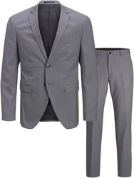 Jack & Jones Anzug JPRBLAFranco JPRFRANCO SUIT NOOS Dunkelgrau/Grau/Hellgrau