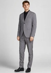 JACK & JONES Blazer Jprfranco Noos Business Jacke Grau/Dunkelgrau/Hellgrau