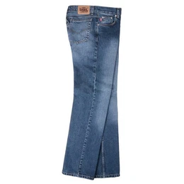 Lucky Star Bequeme Jeans bergren Lucky Star Jeans-Hose Shadow in denim blau used sandblast
