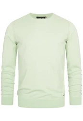 Indicode Herren Gamal Strickpullover O-Neck Pulli 