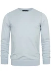 Indicode Herren Gamal Strickpullover O-Neck Pulli Celestial Blue